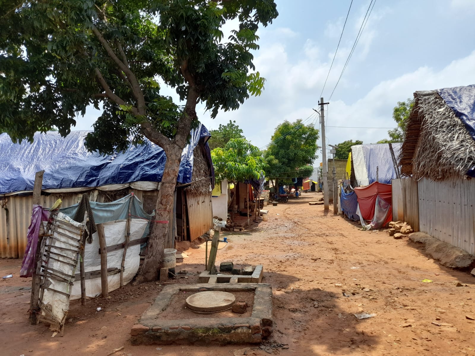 BOREWELL, TARPULIN, DHOTHIES, DRESS AND FOOD TO KALAIKOOTHADIGAL